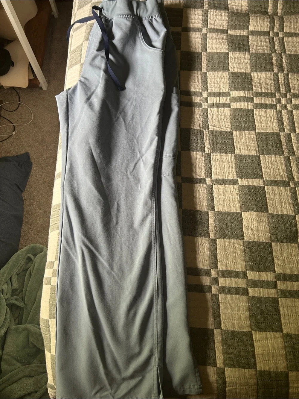 Figs Dusty Blue Kade Scrub Pants